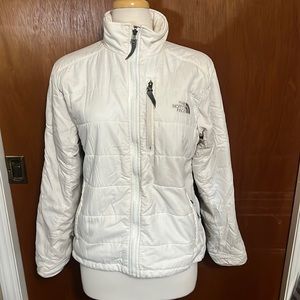 Packable women’s white North Face jacket